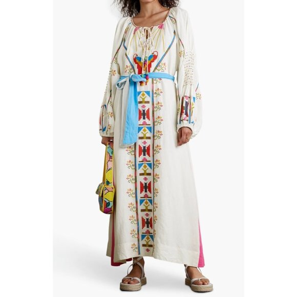 FARM Rio Colorful Embroidered Maxi Dress - Picture 3 of 3